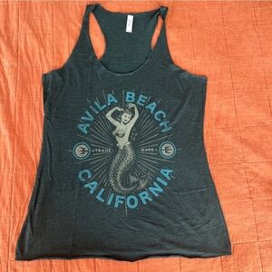 Avila Beach California Mermaid Graphic Tank Top